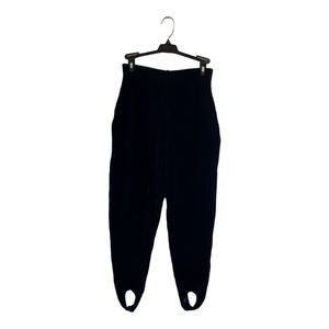 Vintage Express Tricot Corduroy Stirrup Pants Womens Medium Indigo Blue NWT